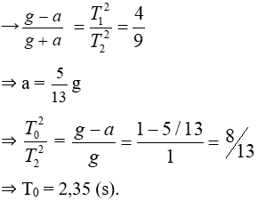 Đề thi Học kì 1 Vật Lí 12 có đáp án (Đề 2)