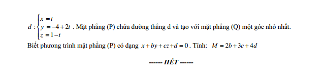 Đề thi Học kì 2 Toán 12 năm 2025-2026 trường THPT số 1 Ngô Gia Tự (Đắk Lắk)