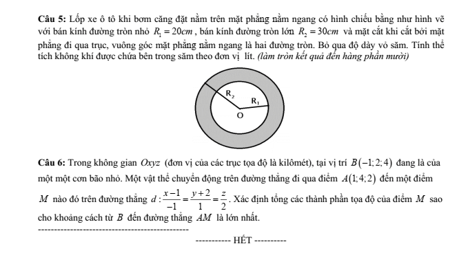 Đề thi khảo sát chất lượng đầu năm Toán 12 năm 2024-2025 trường THPT Nông Cống 4