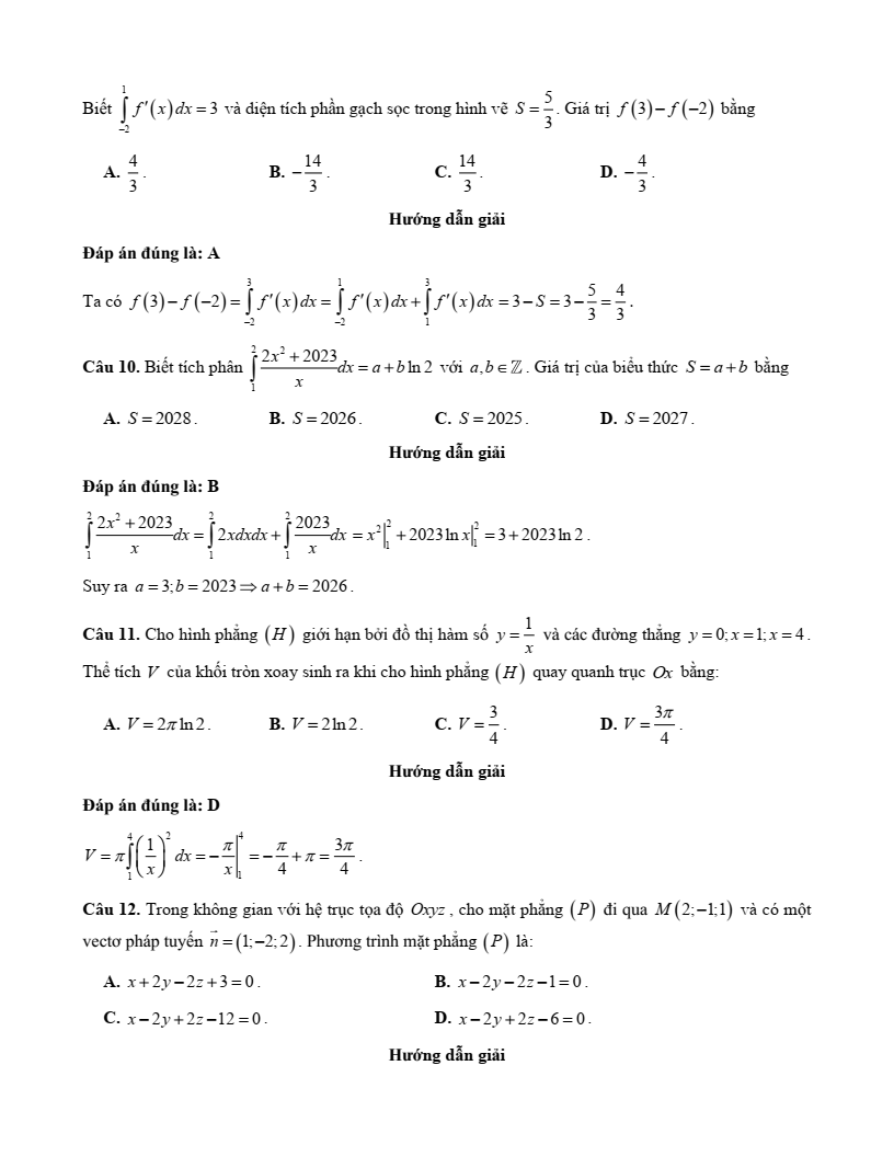 10+ Đề thi Học kì 2 Toán 12 Kết nối tri thức (cấu trúc mới, có đáp án)