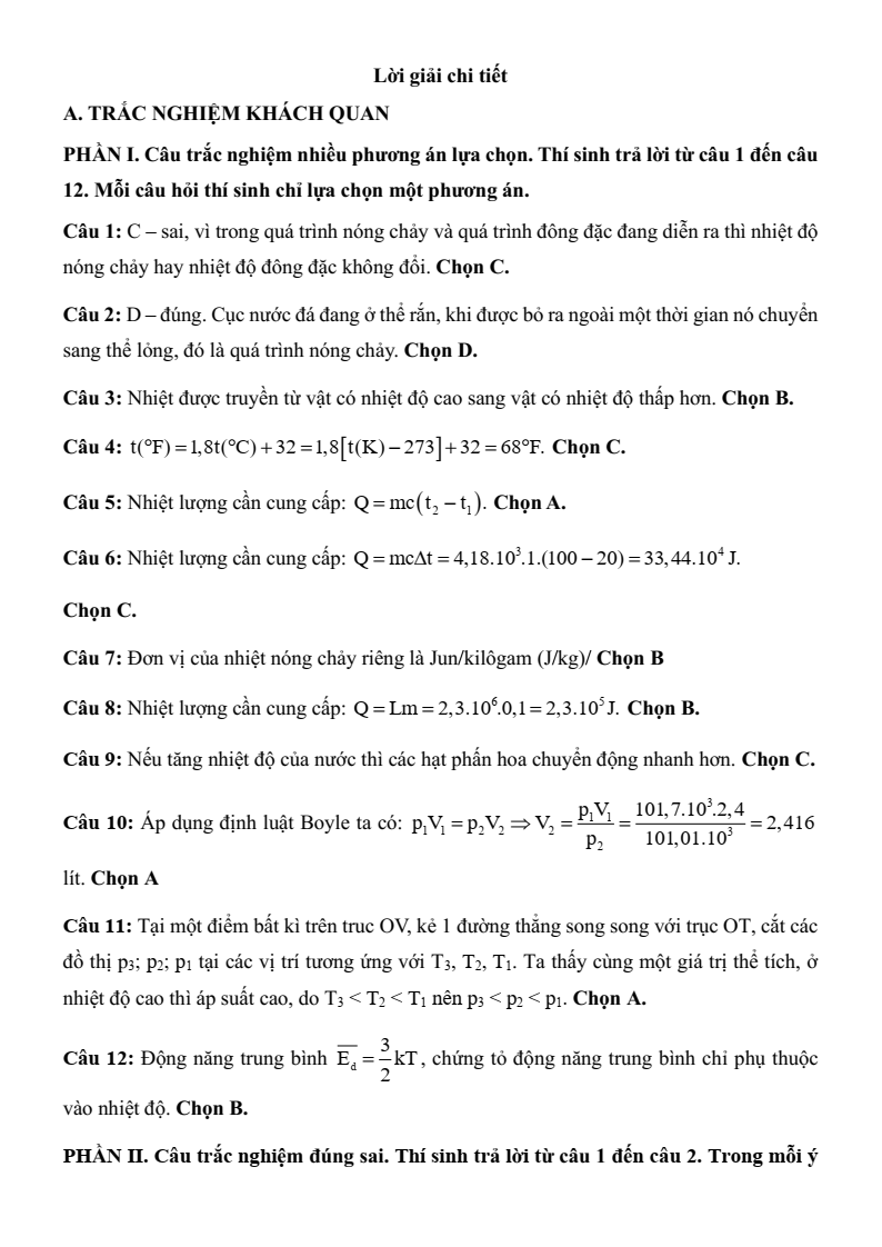 3 Đề thi Học kì 1 Vật Lí 12 Cánh diều (có đáp án, cấu trúc mới)