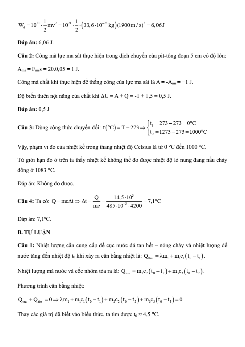 3 Đề thi Học kì 1 Vật Lí 12 Chân trời sáng tạo (cấu trúc mới, có đáp án)