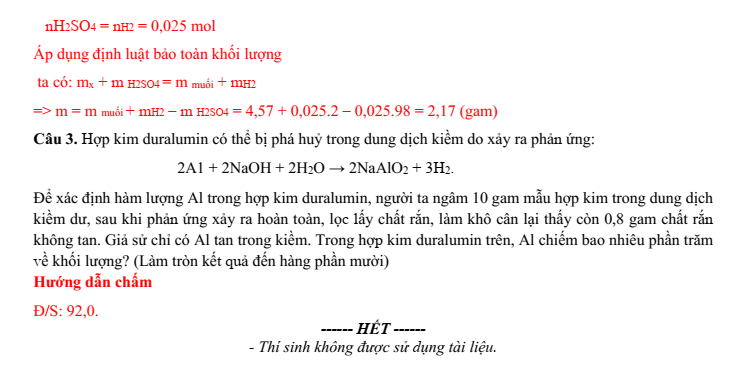 Đề thi Giữa kì 2 Hóa học 12 năm 2024-2025 trường THPT Gio Linh (Quảng Trị)