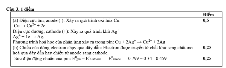 Đề thi Học kì 1 Hóa học 12 năm 2024-2025 trường THPT Nguyễn Huệ (Quảng Nam)