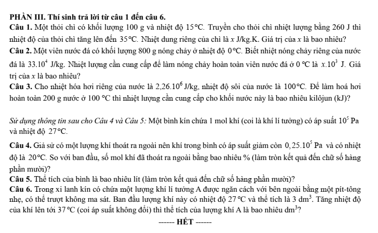 Đề thi Học kì 1 Vật lí 12 năm 2025-2026 Sở Bắc Ninh