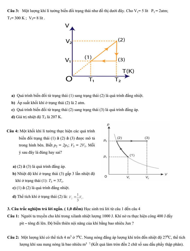 Đề thi Học kì 1 Vật lí 12 năm 2025-2026 trường THPT Duy Tân (Quảng Ngãi)