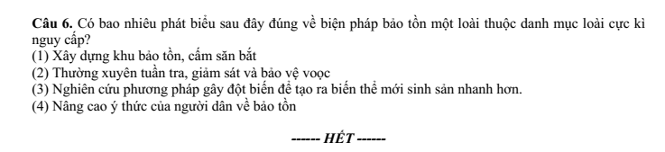 Đề thi Học kì 2 Sinh học 12 năm 2024-2025 trường THPT Kẻ Sặt (Hải Dương)