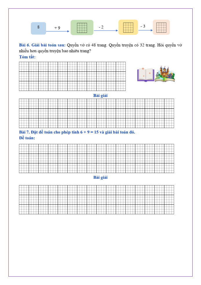 Bài tập hàng ngày Toán lớp 2 Bài 10: Luyện tập chung | Kết nối tri thức