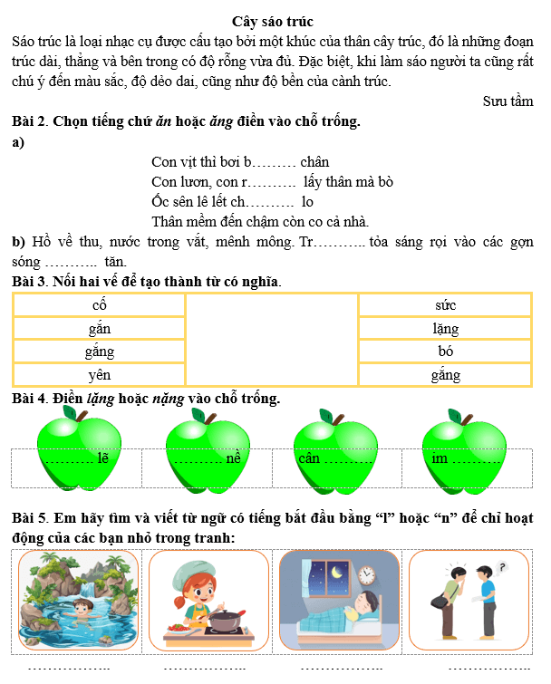 Bài tập hàng ngày Tiếng Việt lớp 3 Bài 13: Bàn tay cô giáo | Kết nối tri thức
