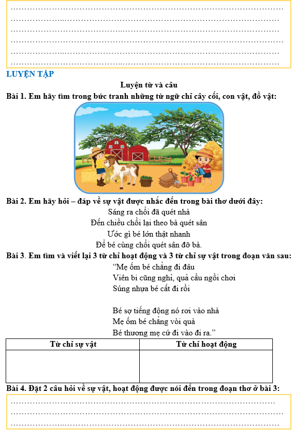 Bài tập hàng ngày Tiếng Việt lớp 3 Bài 30: Những ngọn hải đăng | Kết nối tri thức