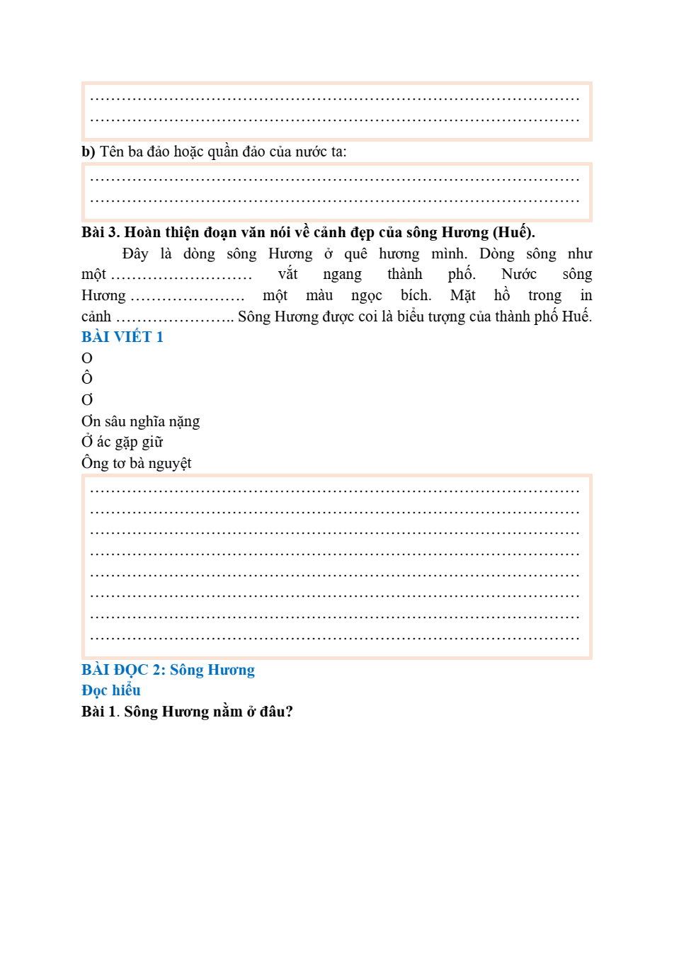 Bài tập hàng ngày Tiếng Việt lớp 3 Cánh diều Học kì 2 (có lời giải)