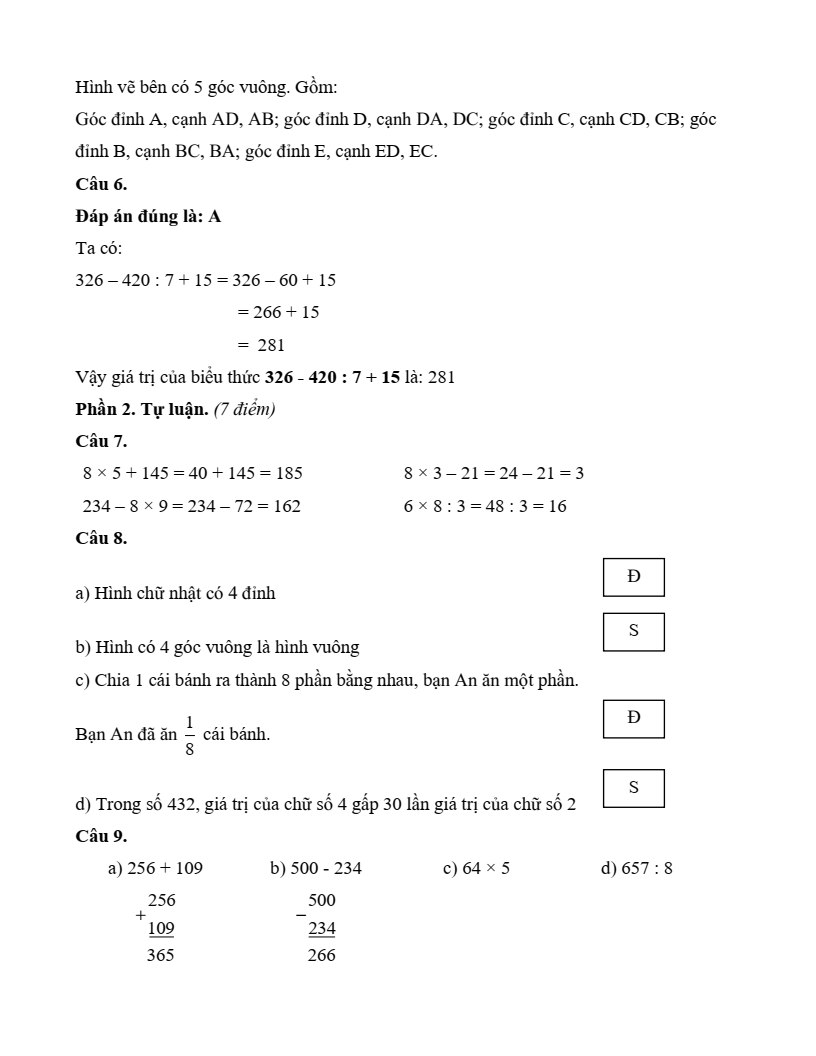 30 Đề thi Học kì 1 Toán lớp 3 Cánh diều năm 2026 (có đáp án)