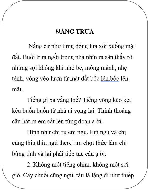 Đề thi Tiếng Việt lớp 3 giữa học kì 1 2021 Đề 10