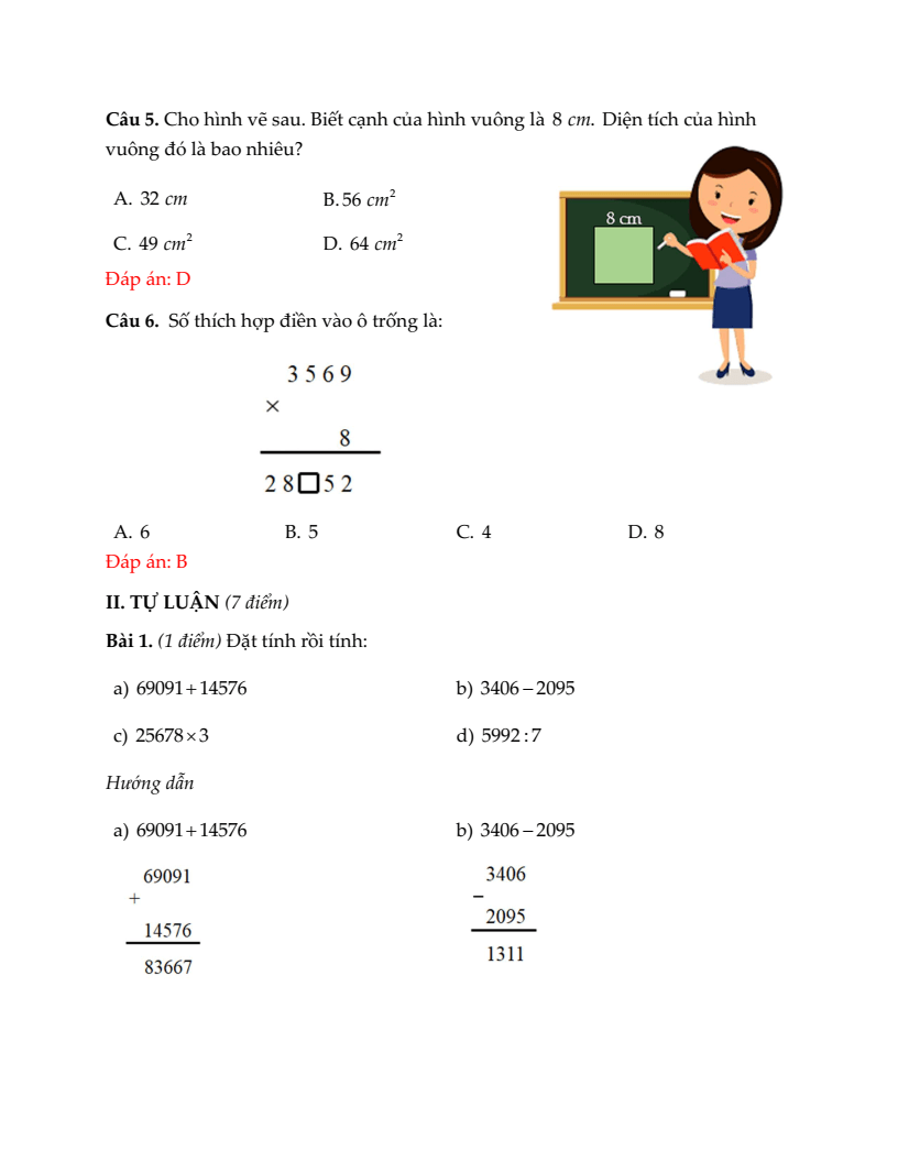 20+ Đề thi Toán lớp 3 Giữa kì 2 Kết nối tri thức 2026 (tải nhiều)