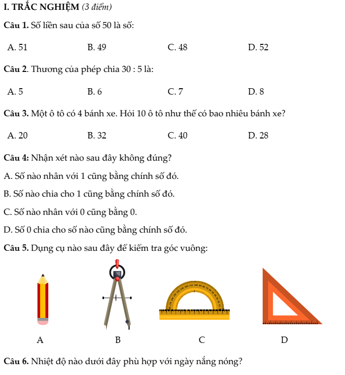 20+ Đề thi Toán lớp 3 Học kì 1 Kết nối tri thức 2025 (tải nhiều)