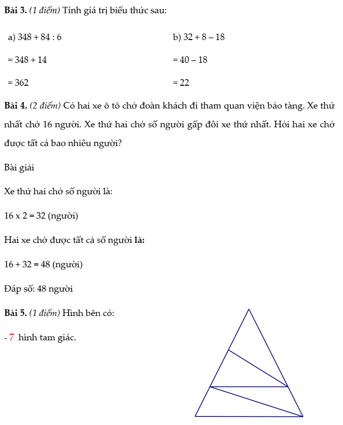 20+ Đề thi Toán lớp 3 Học kì 1 Kết nối tri thức 2025 (tải nhiều)