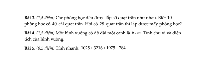20+ Đề thi Toán lớp 3 Học kì 2 Kết nối tri thức 2026 (tải nhiều)