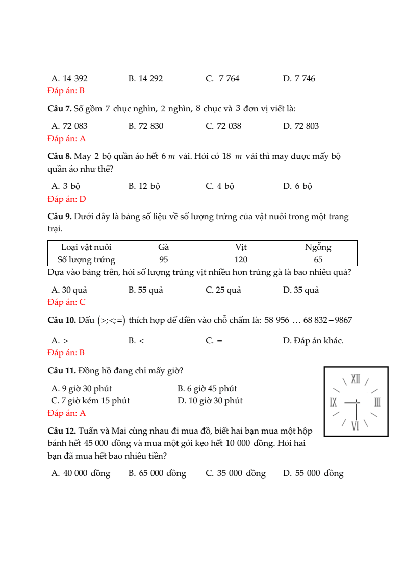 20+ Đề thi Toán lớp 3 Học kì 2 Kết nối tri thức 2026 (tải nhiều)