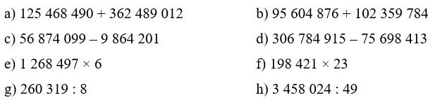 Đề cương ôn tập Học kì 2 Toán lớp 4 Chân trời sáng tạo