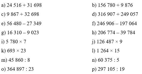 Đề cương ôn tập Học kì 2 Toán lớp 4 Kết nối tri thức