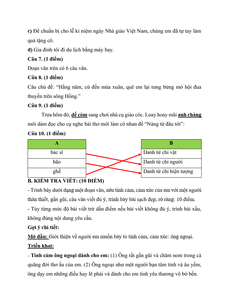 20 Đề thi Giữa kì 2 Tiếng Việt lớp 4 Chân trời sáng tạo (có đáp án, cấu trúc mới)