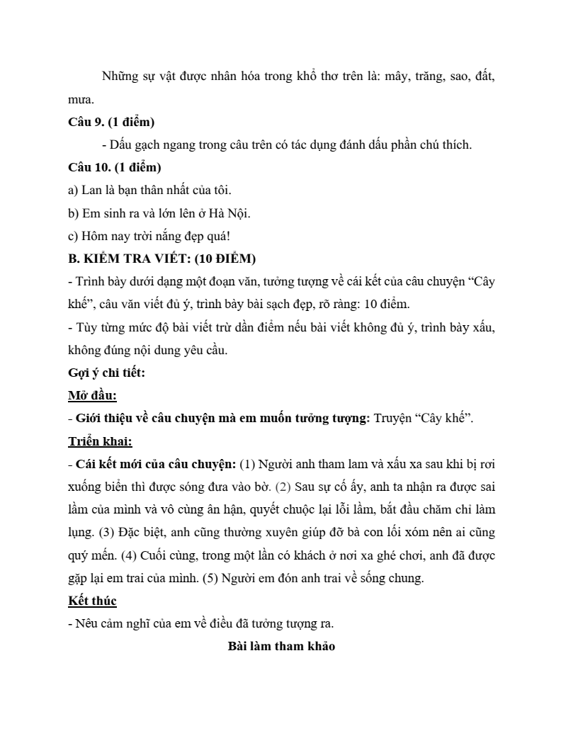 30 Đề thi Học kì 1 Tiếng Việt lớp 4 Kết nối tri thức (có đáp án, cấu trúc mới)