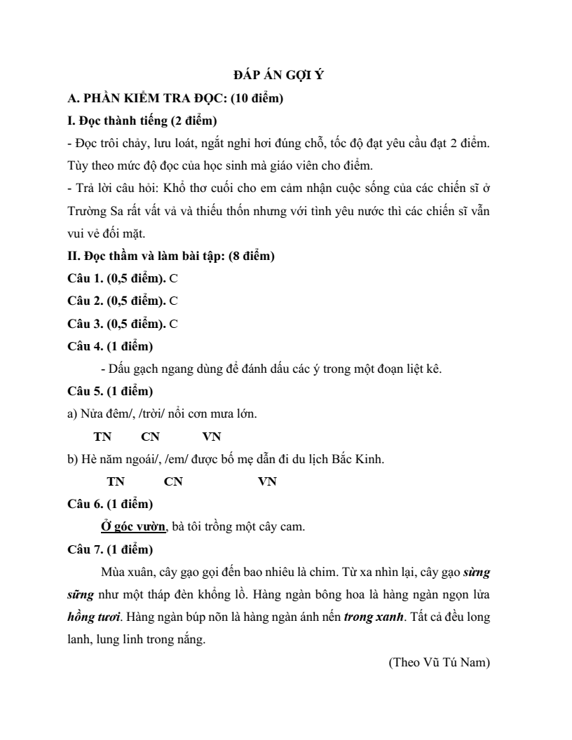20 Đề thi Học kì 2 Tiếng Việt lớp 4 Cánh diều (có đáp án, cấu trúc mới)