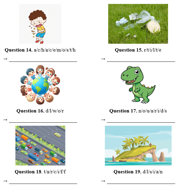 Đề cương ôn tập Học kì 2 Tiếng Anh lớp 5 Family and Friends (có lời giải)