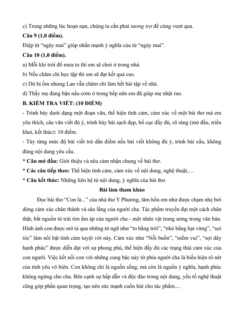 20 Đề thi Học kì 2 Tiếng Việt lớp 5 Chân trời sáng tạo (có đáp án, cấu trúc mới)