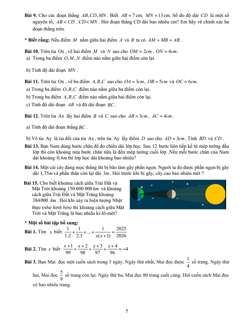 Đề cương ôn tập Giữa kì 2 Toán 6 trường THCS Thành Công (Hà Nội) năm 2025-2026