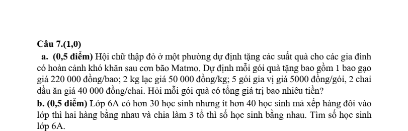 Đề thi Giữa kì 1 Toán 6 THCS Phú Châu năm 2025-2026
