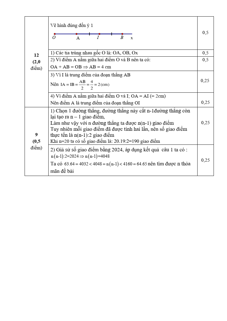 Đề thi Giữa kì 2 Toán 6 phòng GD&ĐT thành phố Ninh Bình năm 2023-2024