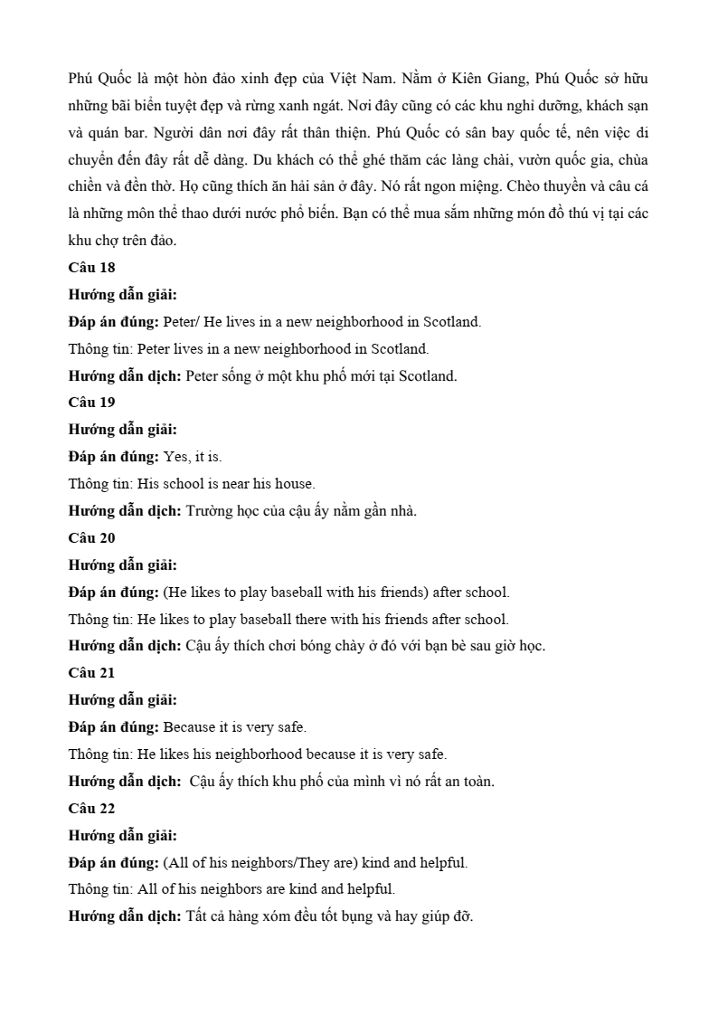 Đề thi Học kì 1 Tiếng Anh 6 Sở GD&ĐT Bắc Ninh năm 2024-2025