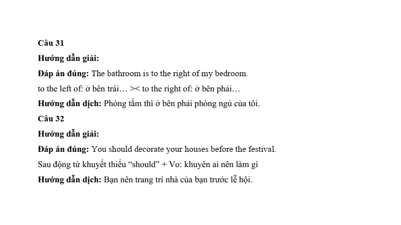 Đề thi Học kì 1 Tiếng Anh 6 Sở GD&ĐT Kiên Giang năm 2024-2025