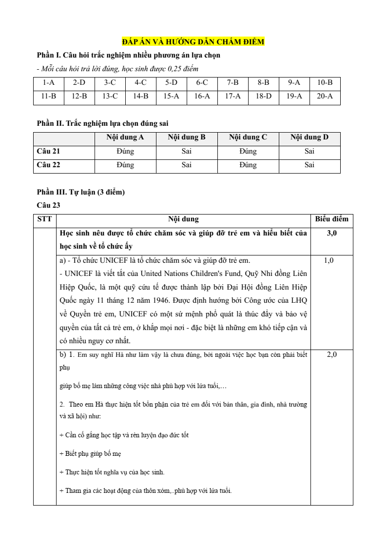 16 Đề thi GDCD 6 Học kì 2 Kết nối tri thức năm 2026 (cấu trúc mới, có đáp án)