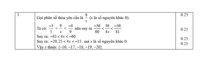 Đề thi Học kì 2 Toán 6 phòng GD&ĐT Quận 7 (Tp.HCM) năm 2024-2025