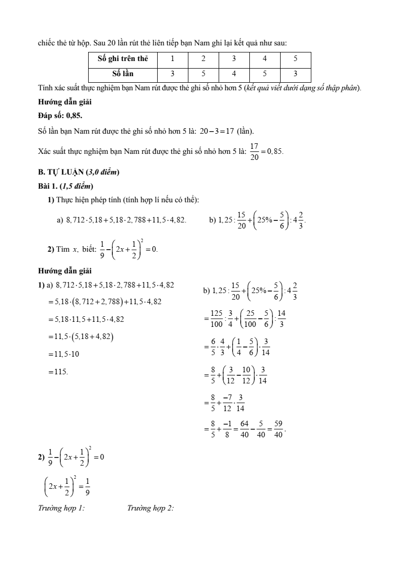 20+ Đề thi Học kì 2 Toán 6 Kết nối tri thức năm 2026 (có đáp án)