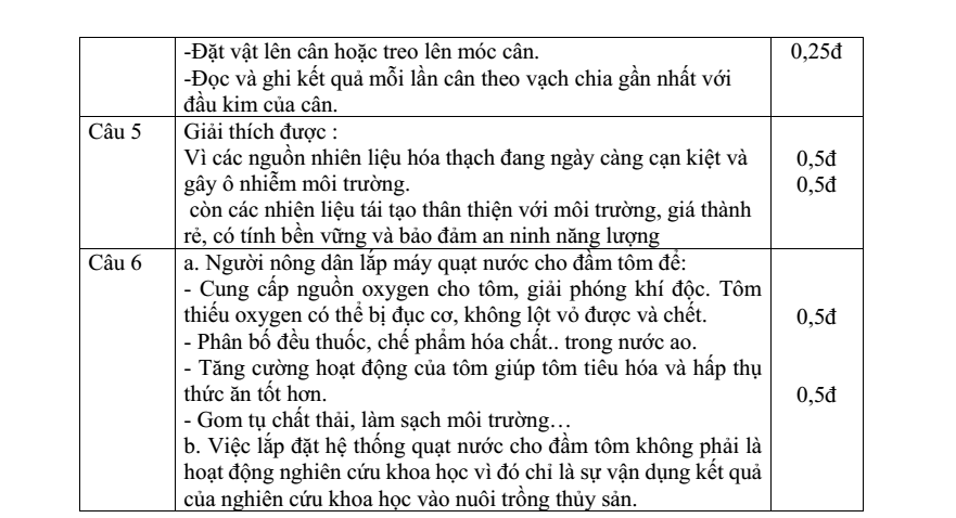 Đề thi Giữa kì 1 KHTN 6 năm 2025-2026 trường THCS Lý Thường Kiệt (Tp.HCM)
