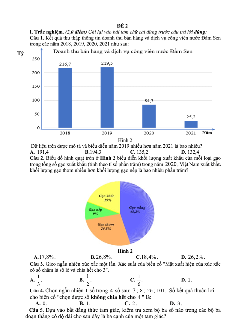 Đề cương ôn tập Giữa kì 2 Toán 7 trường THCS Nguyễn Bỉnh Khiêm (Hà Nội) năm 2025-2026