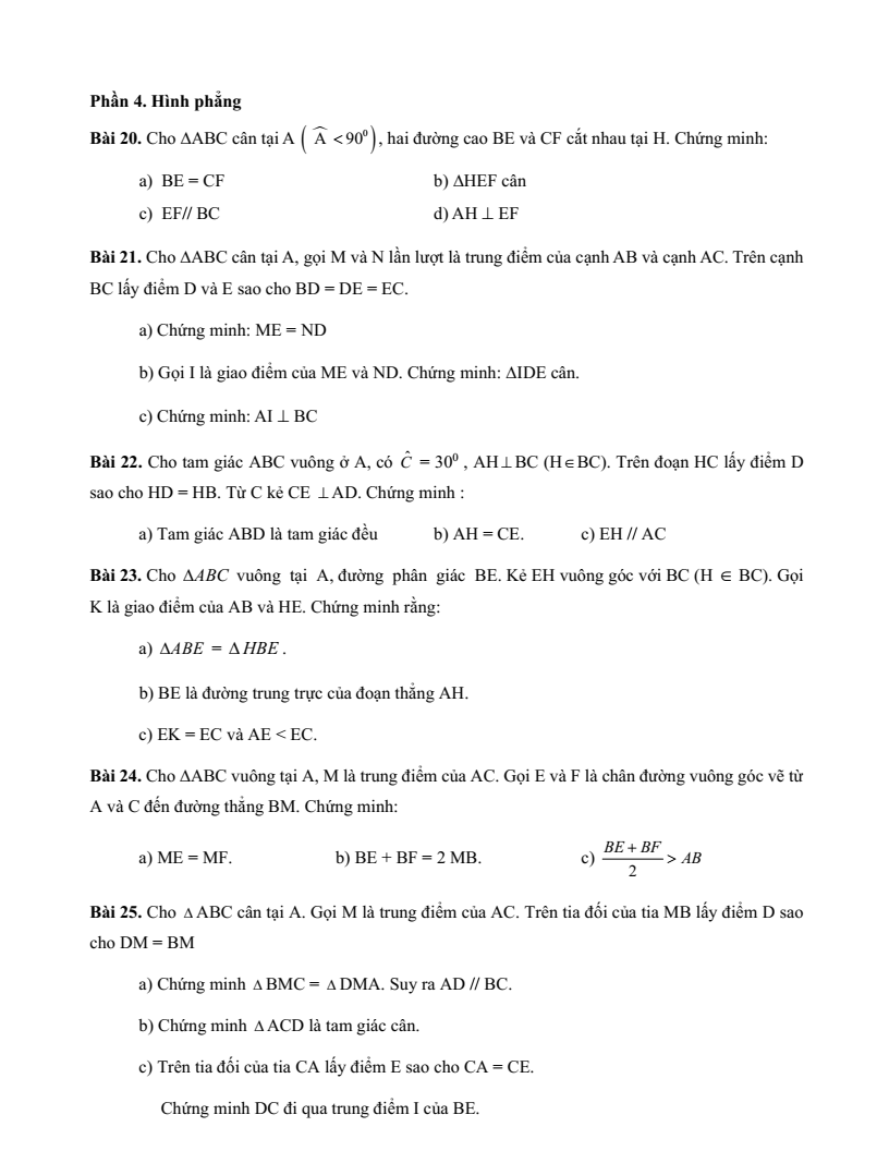 Đề cương ôn tập Học kì 2 Toán 7 trường THCS Thành Công (Hà Nội) năm 2025-2026