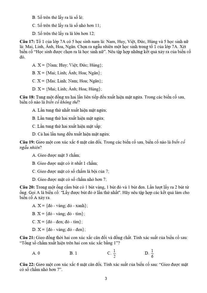 Đề cương ôn tập Giữa kì 2 Toán 7 trường THCS Phước Nguyên năm 2024-2025