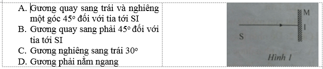 Đề kiểm tra Vật Lí 7