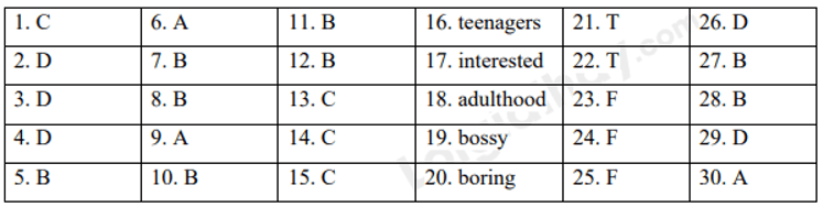 Đề thi Cuối kì 1 Tiếng Anh 7 English Discovery năm 2024 (có đáp án)