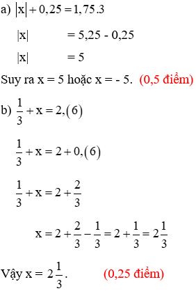 Đề thi Giữa kì 1 Toán lớp 7 có đáp án (Đề 2)