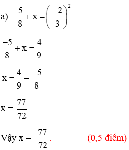 Đề thi Giữa kì 1 Toán lớp 7 có đáp án (Đề 4)