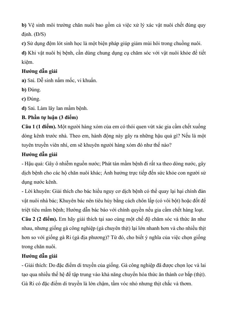 3 Đề thi Giữa kì 2 Công nghệ 7 Kết nối tri thức năm 2026 (cấu trúc mới, có đáp án)