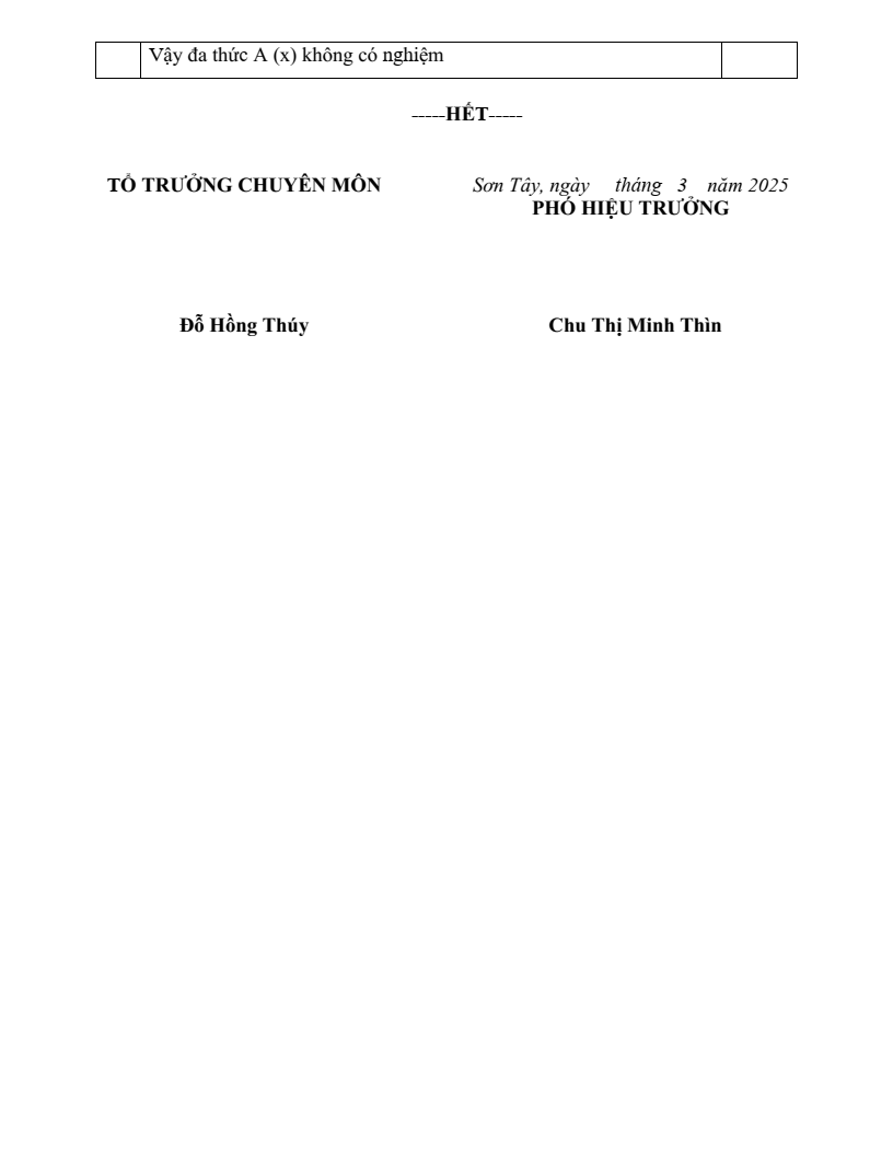 Đề thi Giữa kì 2 Toán 7 trường THCS Thanh Mỹ (Hà Nội) năm 2024-2025