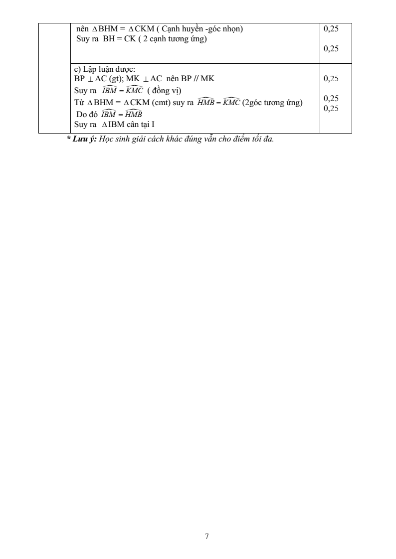 Đề thi Giữa kì 2 Toán 7 trường THCS Trường Sơn (Hải Phòng) năm 2023-2024