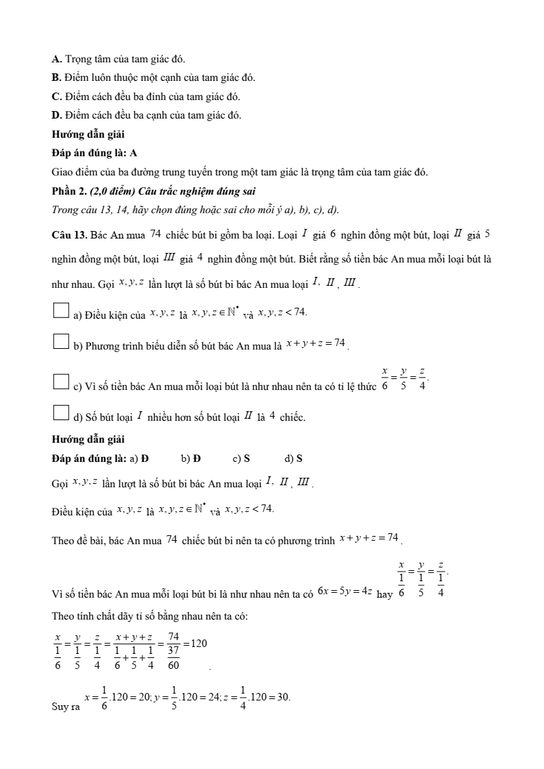 25+ Đề thi Giữa kì 2 Toán 7 Kết nối tri thức năm 2026 (có đáp án)