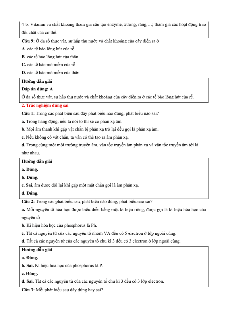 6 Đề thi Học kì 1 KHTN 7 Chân trời sáng tạo năm 2026 (có đáp án) | Đề thi Khoa học tự nhiên 7